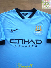 2014/15 Man City Home Football Shirt