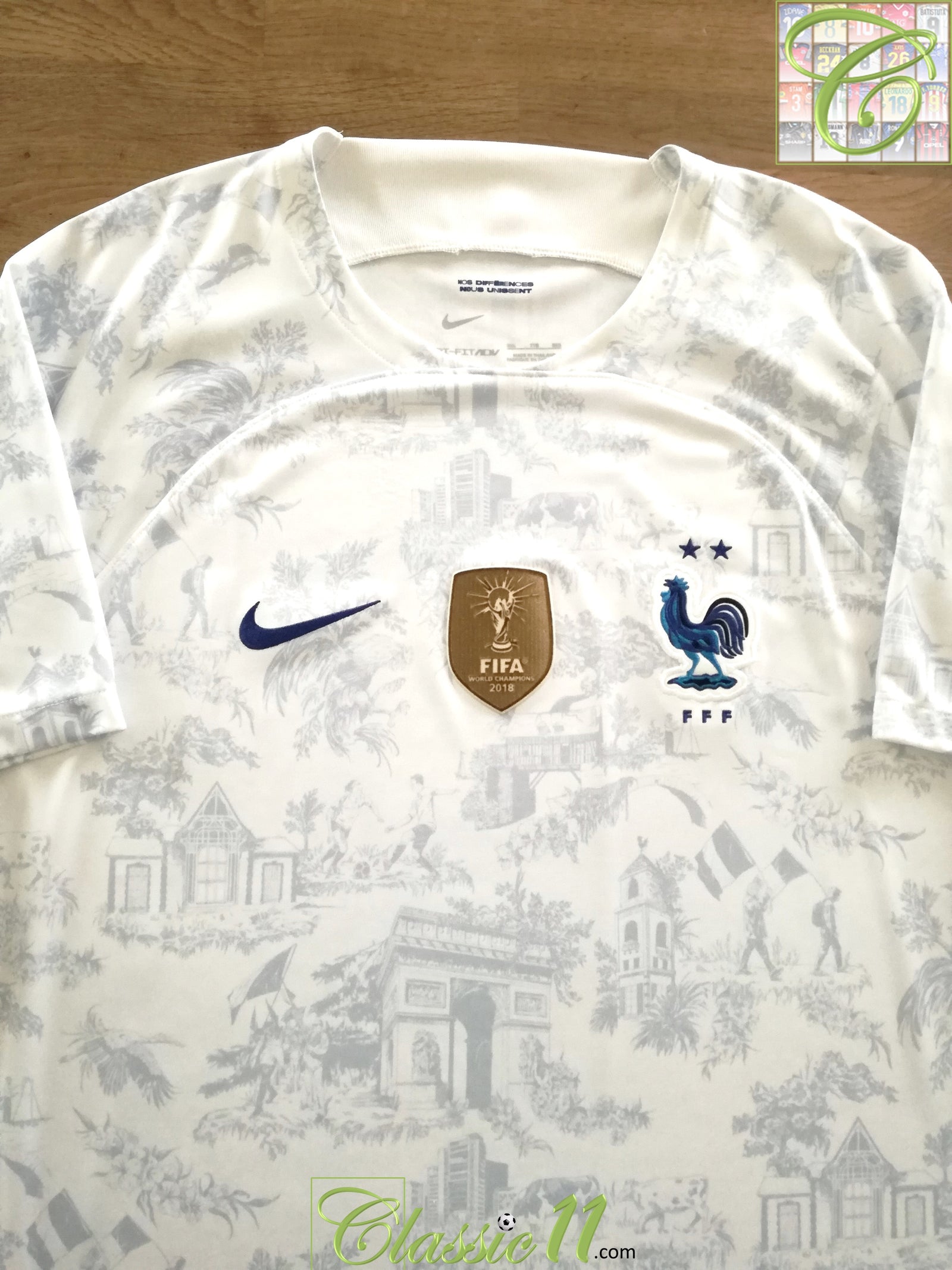 2022/23 France Away 'World Champions' Football Shirt