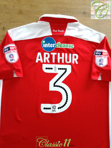 2017/18 Crawley Town Home League Two Player Issue Football Shirt Arthur #3