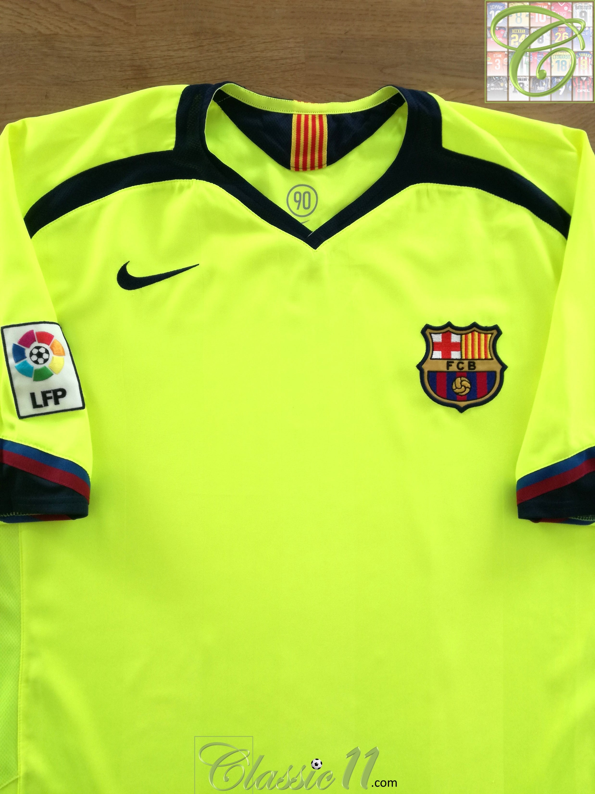 2005/06 Barcelona Away La Liga Football Shirt