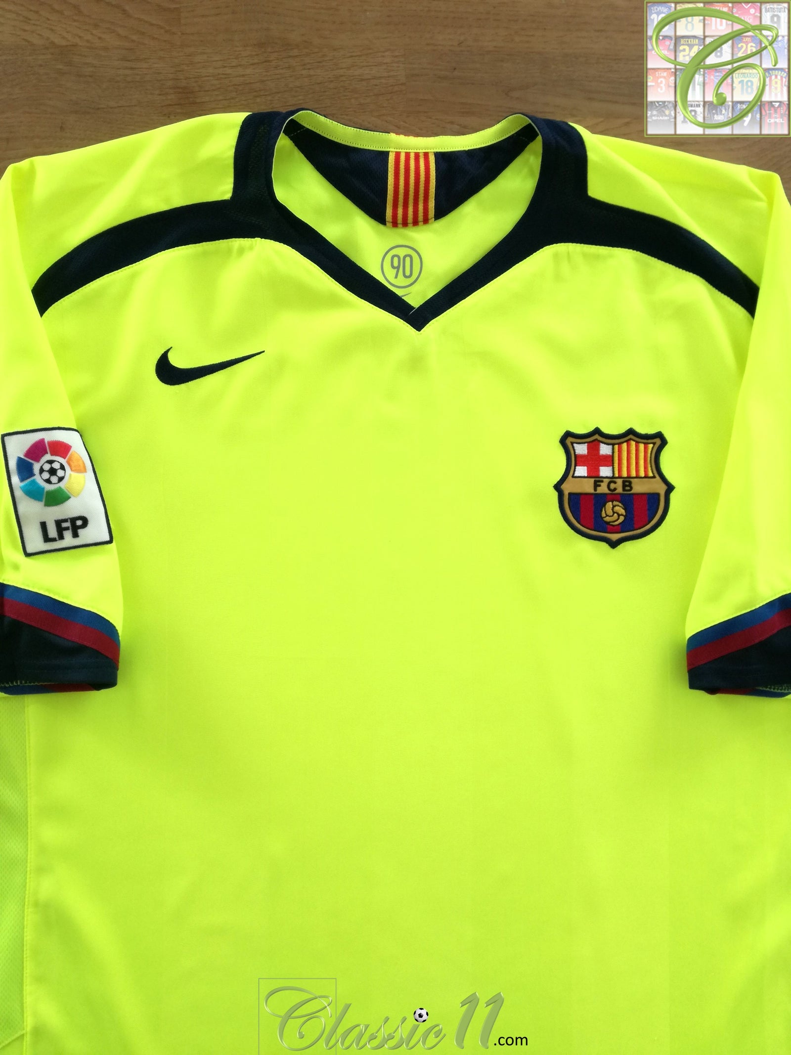 2005/06 Barcelona Away La Liga Football Shirt