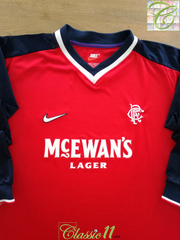 1998/99 Rangers Away Long Sleeve Football Shirt
