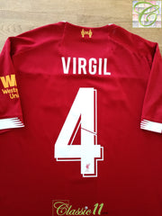 2019/20 Liverpool Home Football Shirt Virgil #4