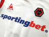 2009/10 Wolves Away Premier League Football Shirt Jones #14 (Signed) (L)