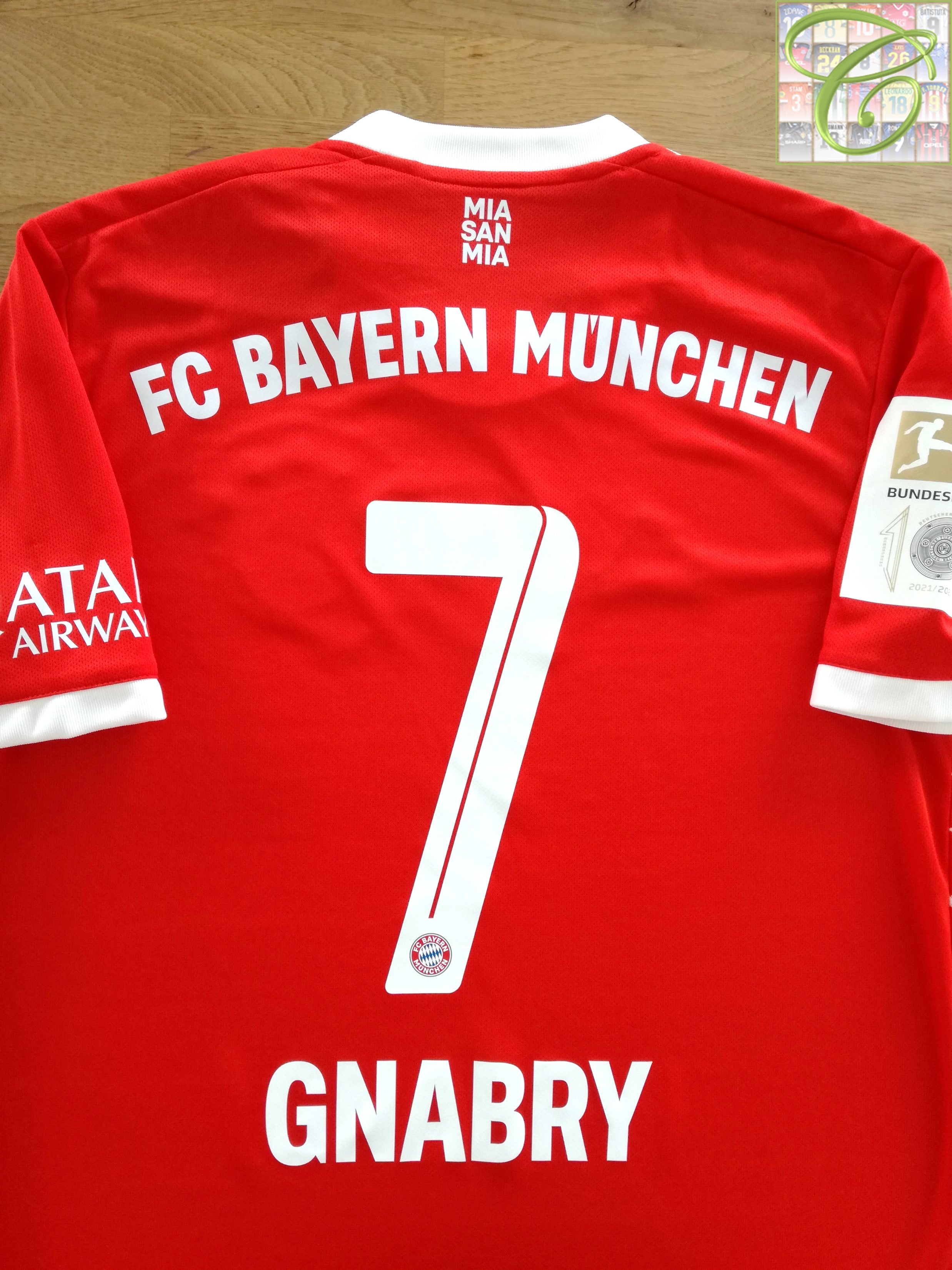 2022/23 Bayern Munich Home Bundesliga Football Shirt Gnabry # 7