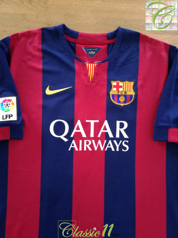 2014/15 Barcelona Home La Liga Football Shirt