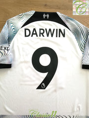 2022/23 Liverpool Away Premier League Football Shirt Darwin #9