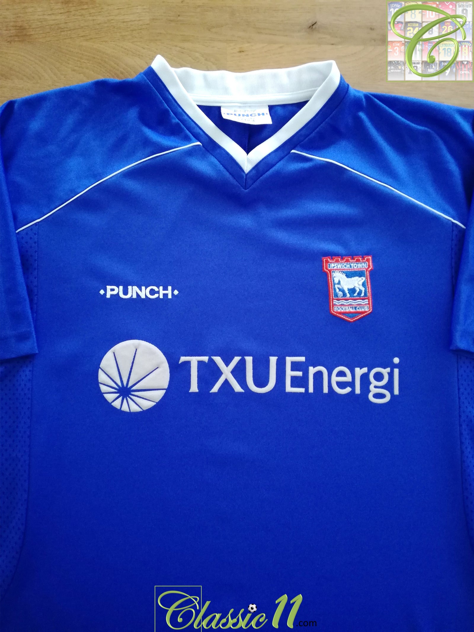 2001/02 Ipswich Town Home Football Shirt Holland #8 (XXL)