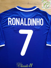 2000/01 Brazil Away Football Shirt Ronaldinho #7