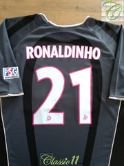 2001/02 PSG 3rd Ligue 1 Football Shirt Ronaldinho #21
