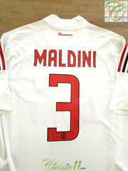 2008/09 AC Milan Away World Champions Football Shirt Maldini #3