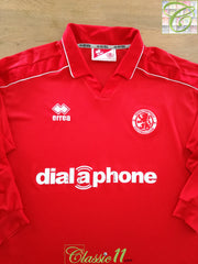 2002/03 Middlesbrough Home Long Sleeve Football Shirt