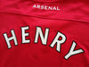 2011/12 Arsenal Home Premier League Player Issue Football Shirt Henry #12 (L)