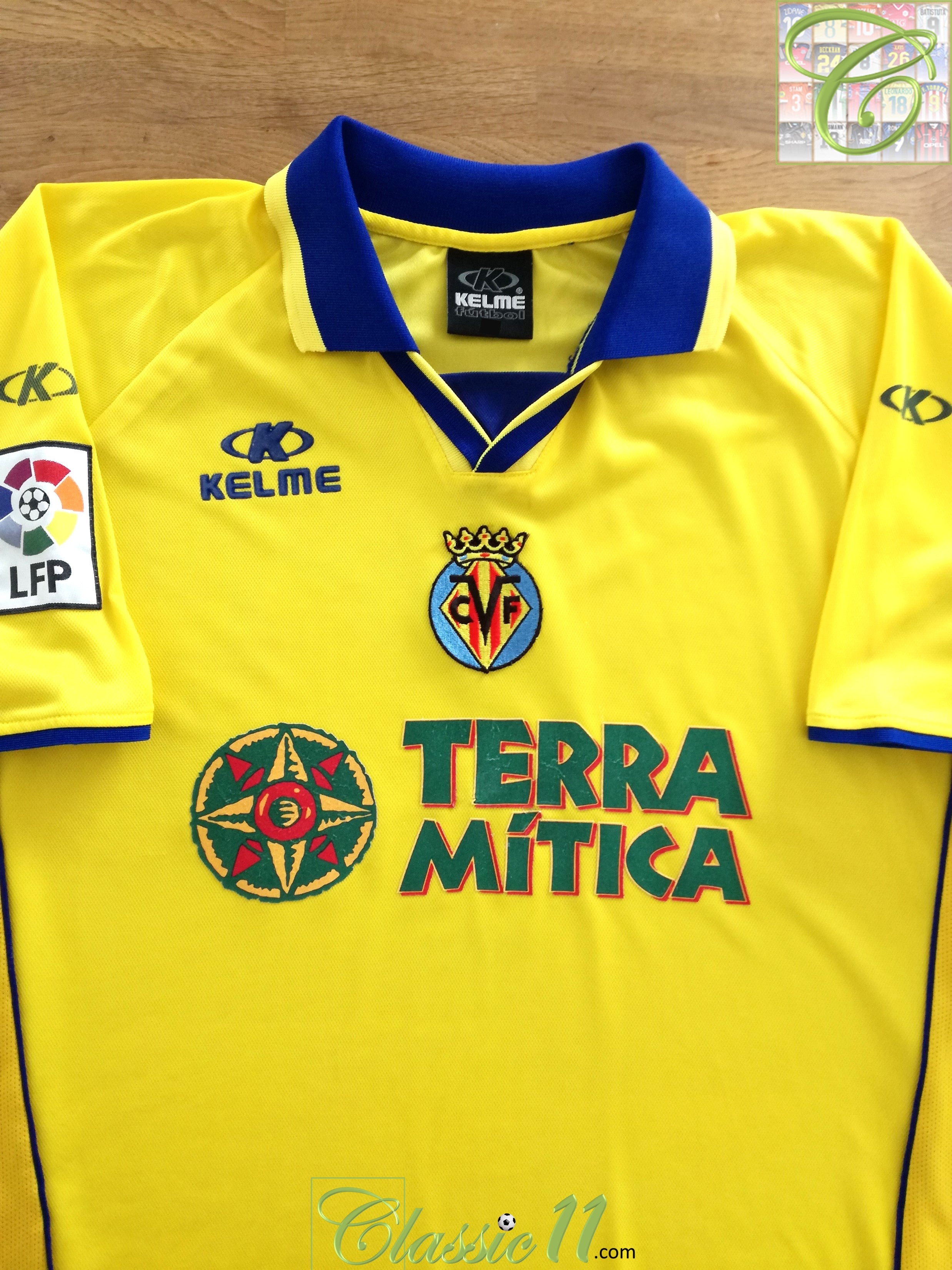 2001/02 Villarreal Home La Liga Football Shirt (XL)