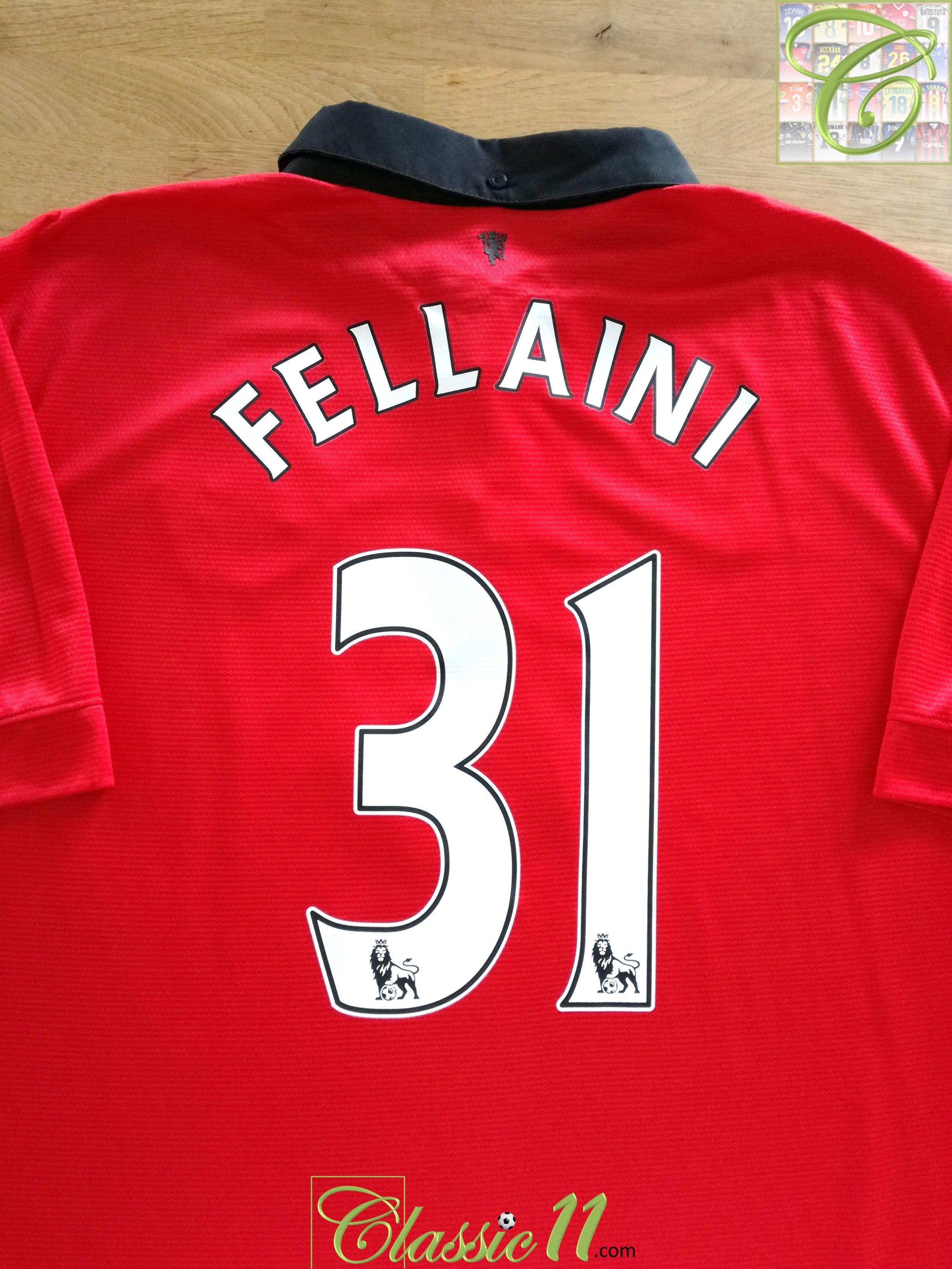 2013/14 Man Utd Home Premier League Football Shirt Fellaini #31