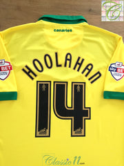 2015 Norwich City Home 'Play-Off Final' Football Shirt Hoolahan #14