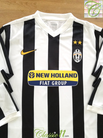 2009/10 Juventus Home Player Issue Long Sleeve Football Shirt