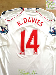 2010/11 Bolton Wanderers Home Premier League Football Shirt K.Davies #14