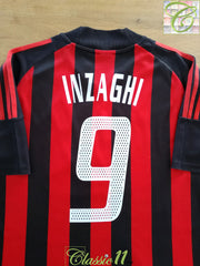 2002/03 AC Milan Home Football Shirt Inzaghi #9