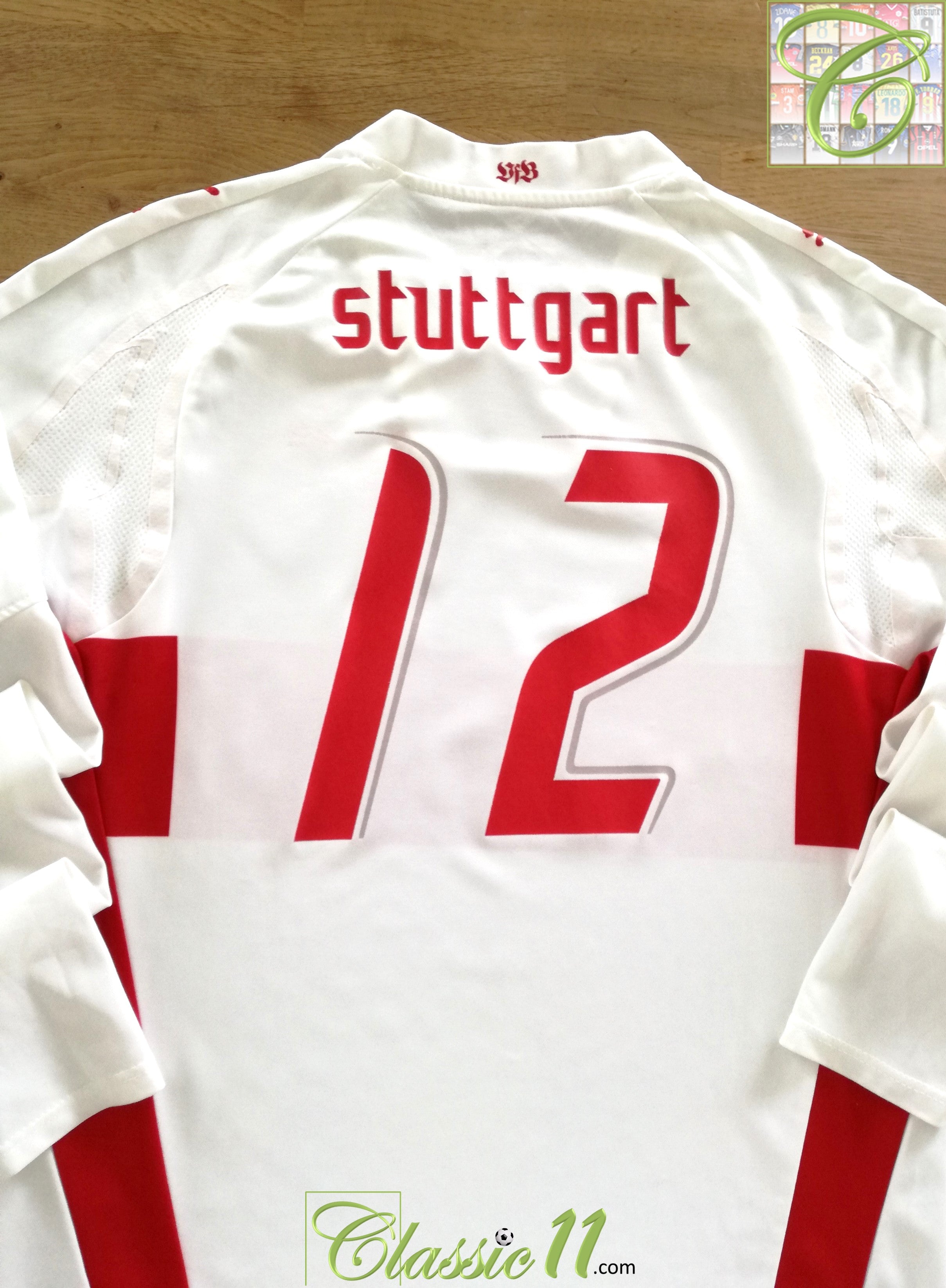 2007/08 VfB Stuttgart Home Player Issue Football Shirt. #12 (S)