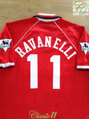 1995/96 Middlesbrough Home Premier League Football Shirt Ravanelli #11