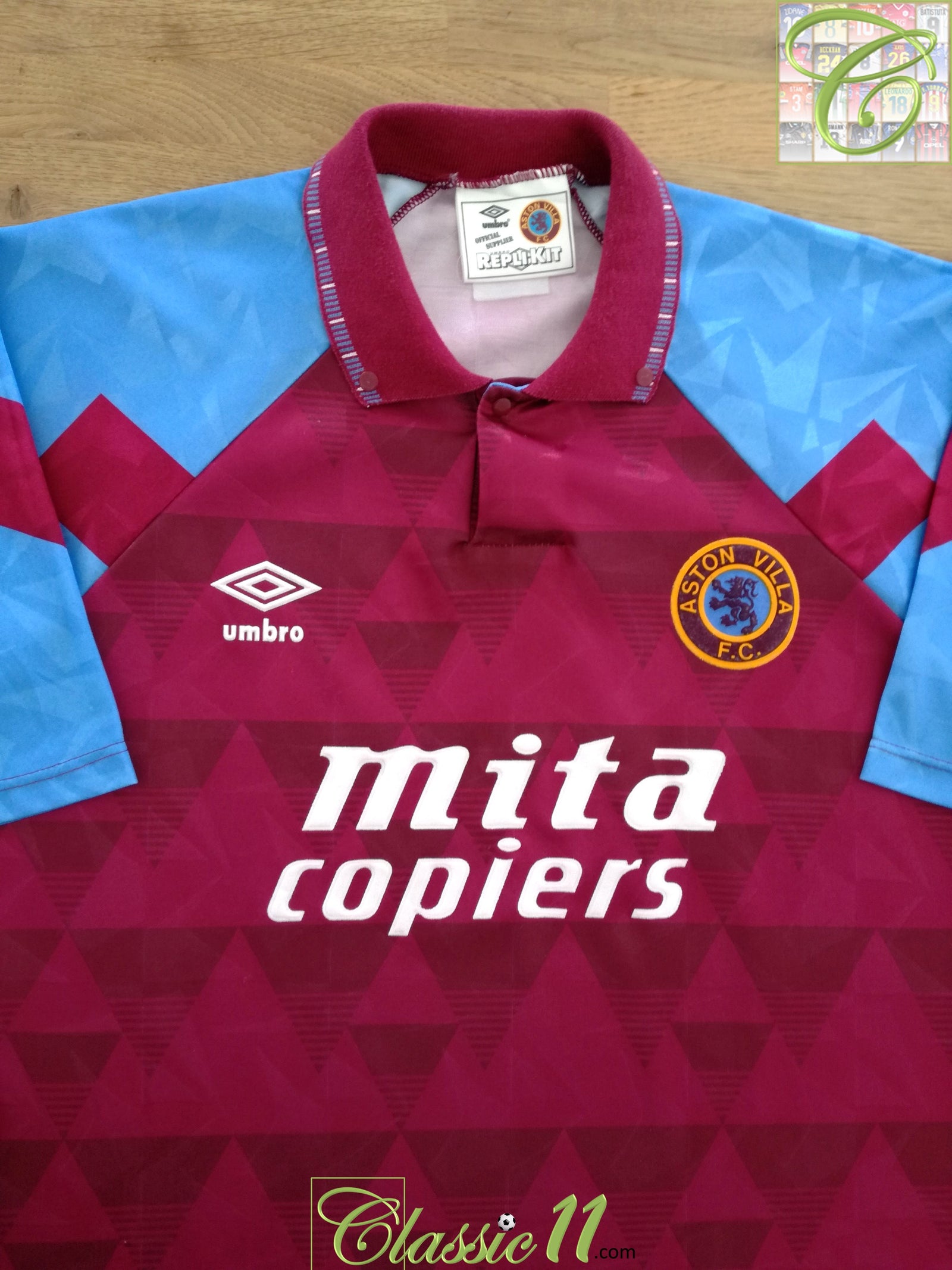 1990/91 Aston Villa Home Football Shirt (XL)