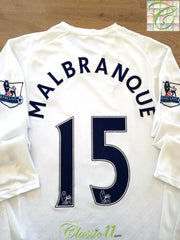 2007/08 Tottenham Home Premier League Long Sleeve Football Shirt Malbranque #15