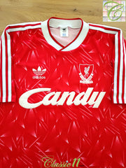 1989/90 Liverpool Home Football Shirt