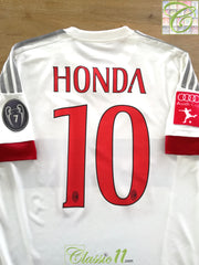 2015/16 AC Milan Away Audi Cup Football Shirt Honda #10