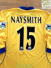 2000/01 Everton Away Premier League Long Sleeve Football Shirt Naysmith #15