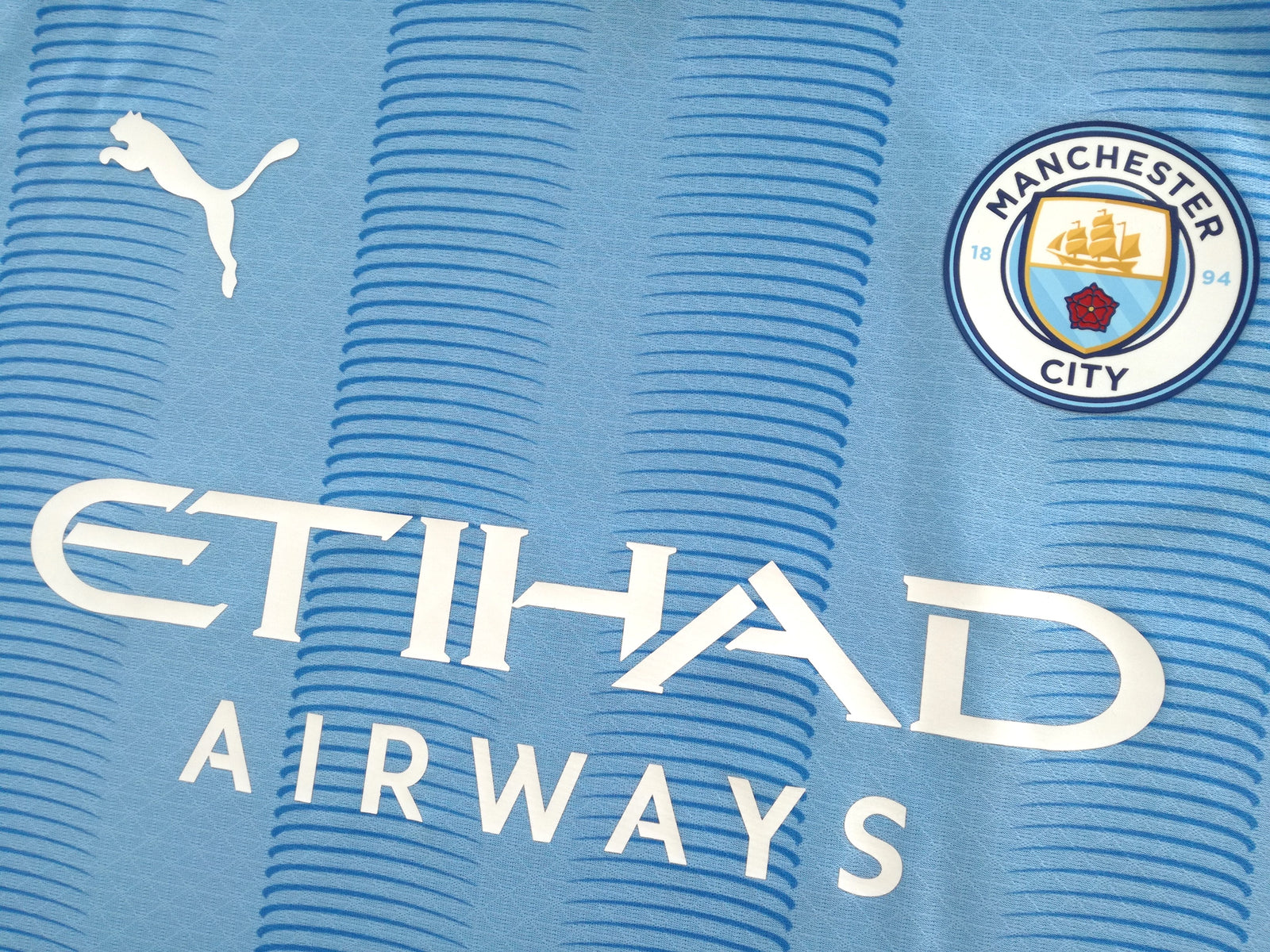 2023/24 Man City Home Ultraweave Football Shirt (M)