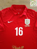 2013 England Away '150th Anniversary' Player Issue Football Shirt #16 (XL)