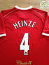 2006/07 Man Utd Home Premier League Football Shirt Heinze #4