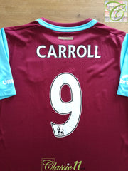 2015/16 West Ham Home Premier League Football Shirt Carroll #9