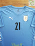 2021/22 Uruguay Home Football Shirt E. Cavani #21