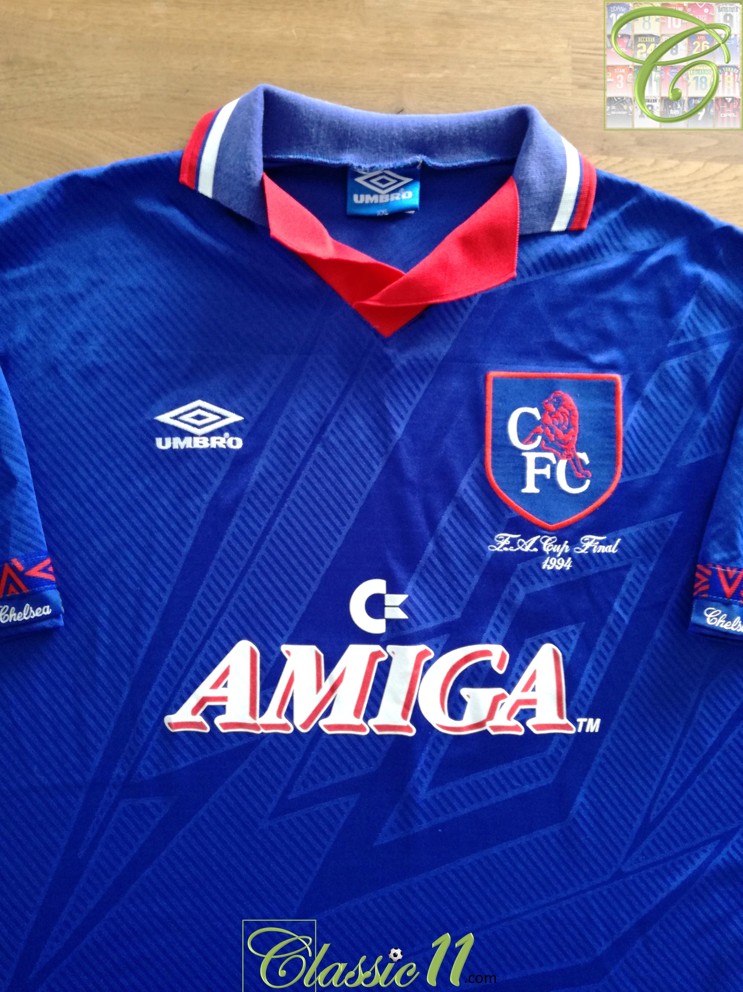 1994 Chelsea Home FA Cup Final Football Shirt