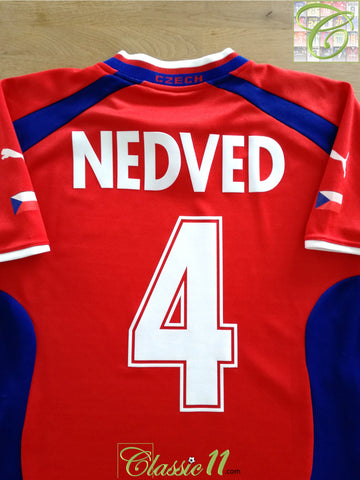 2000/01 Czech Republic Home Football Shirt Nedved #4