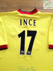 1997/98 Liverpool Away Premier League Football Shirt Ince #17