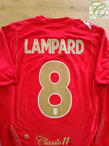 2006/07 England Away Football Shirt Lampard #8