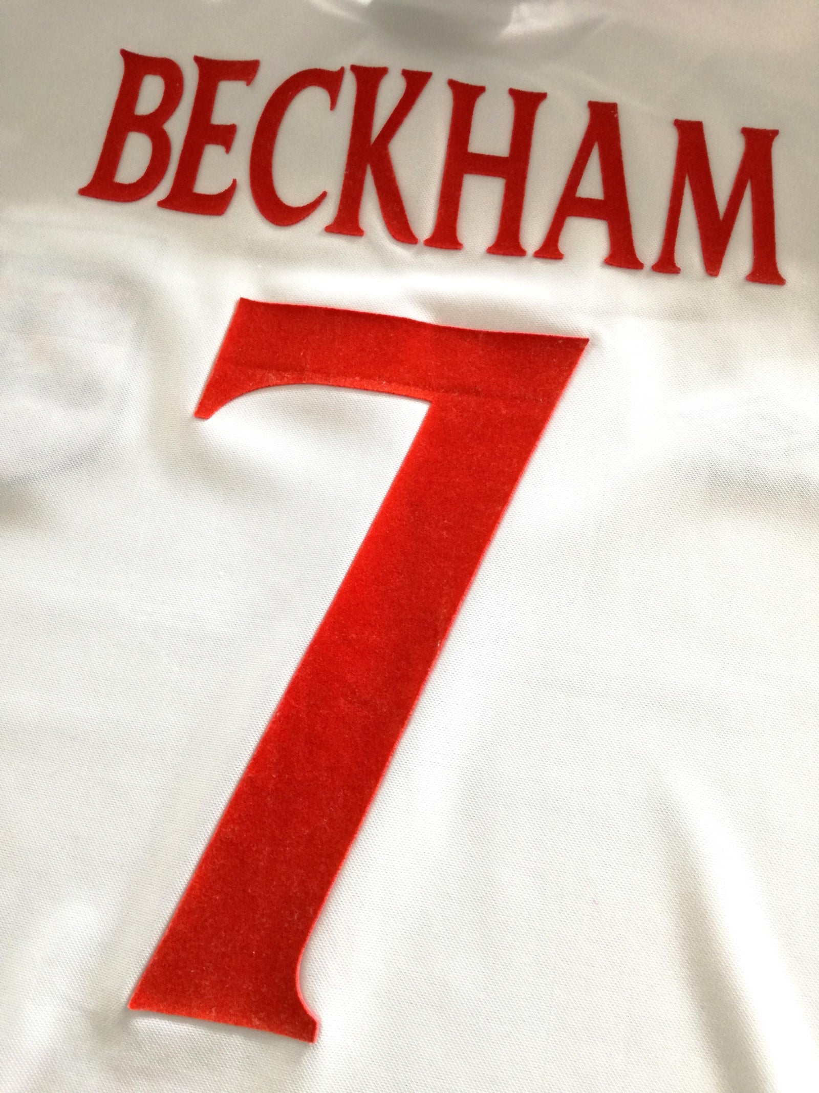 1999/00 England Home Football Shirt Beckham #7 (XXL)