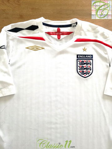 2007/08 England Home Football Shirt