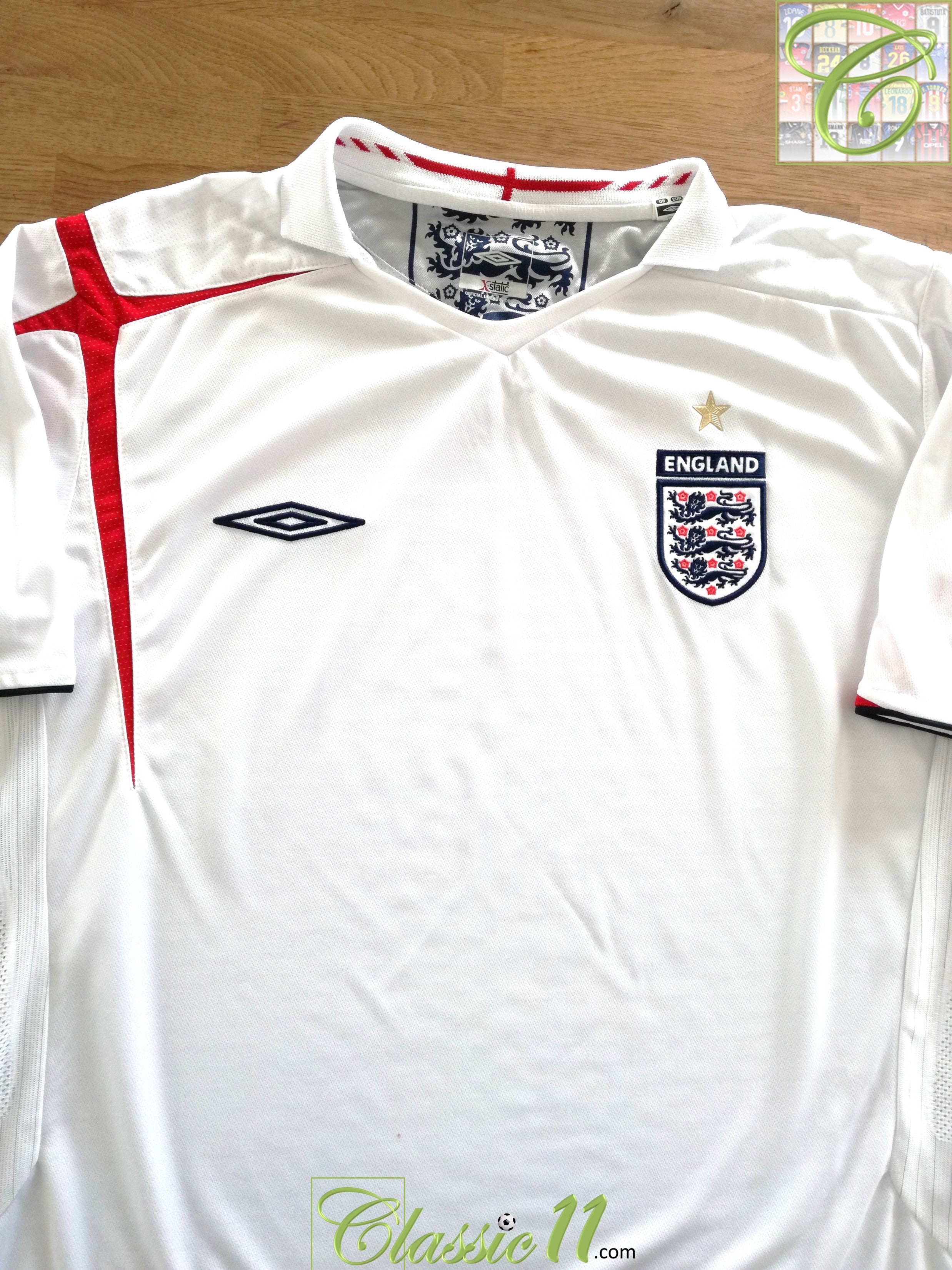 2005/06 England Home Football Shirt