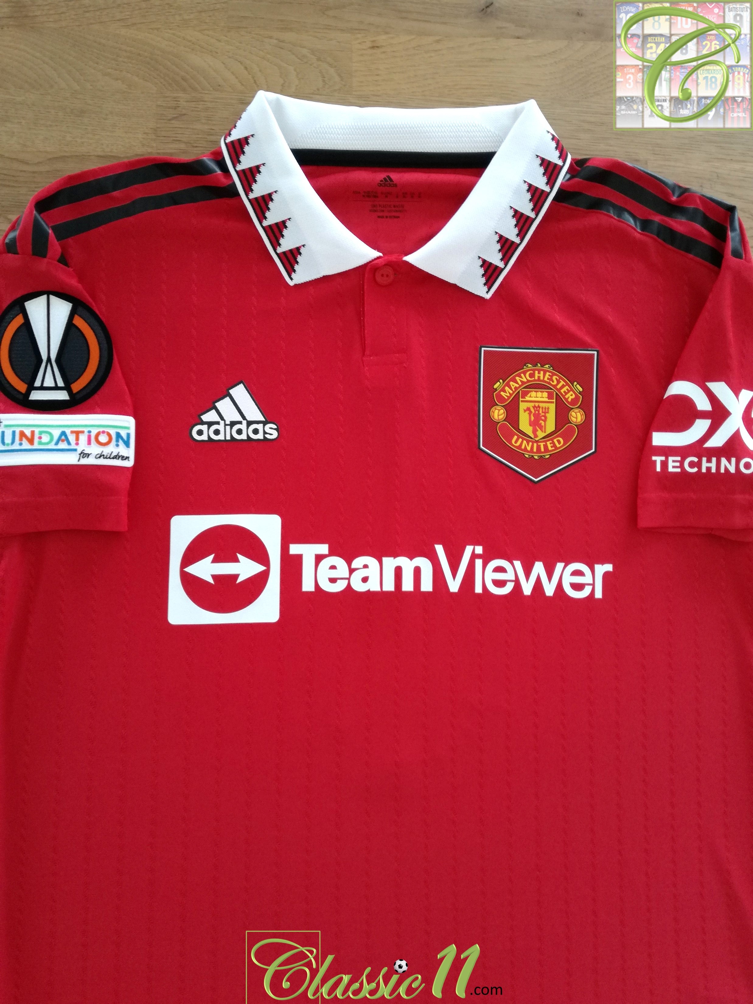 2022/23 Man Utd Home Europa League Authentic Football Shirt
