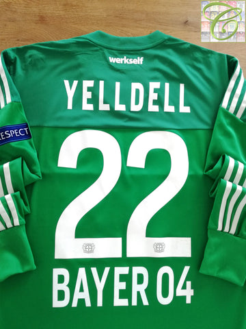 2015/16 Bayer 04 Leverkusen GK Adizero Football Shirt Yelldell #22