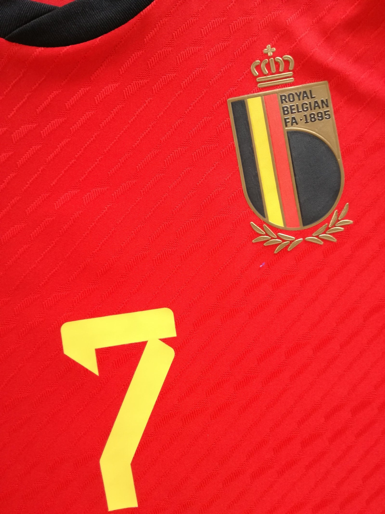 2022/23 Belgium Home Authentic Football Shirt De Bruyne #7 (L)