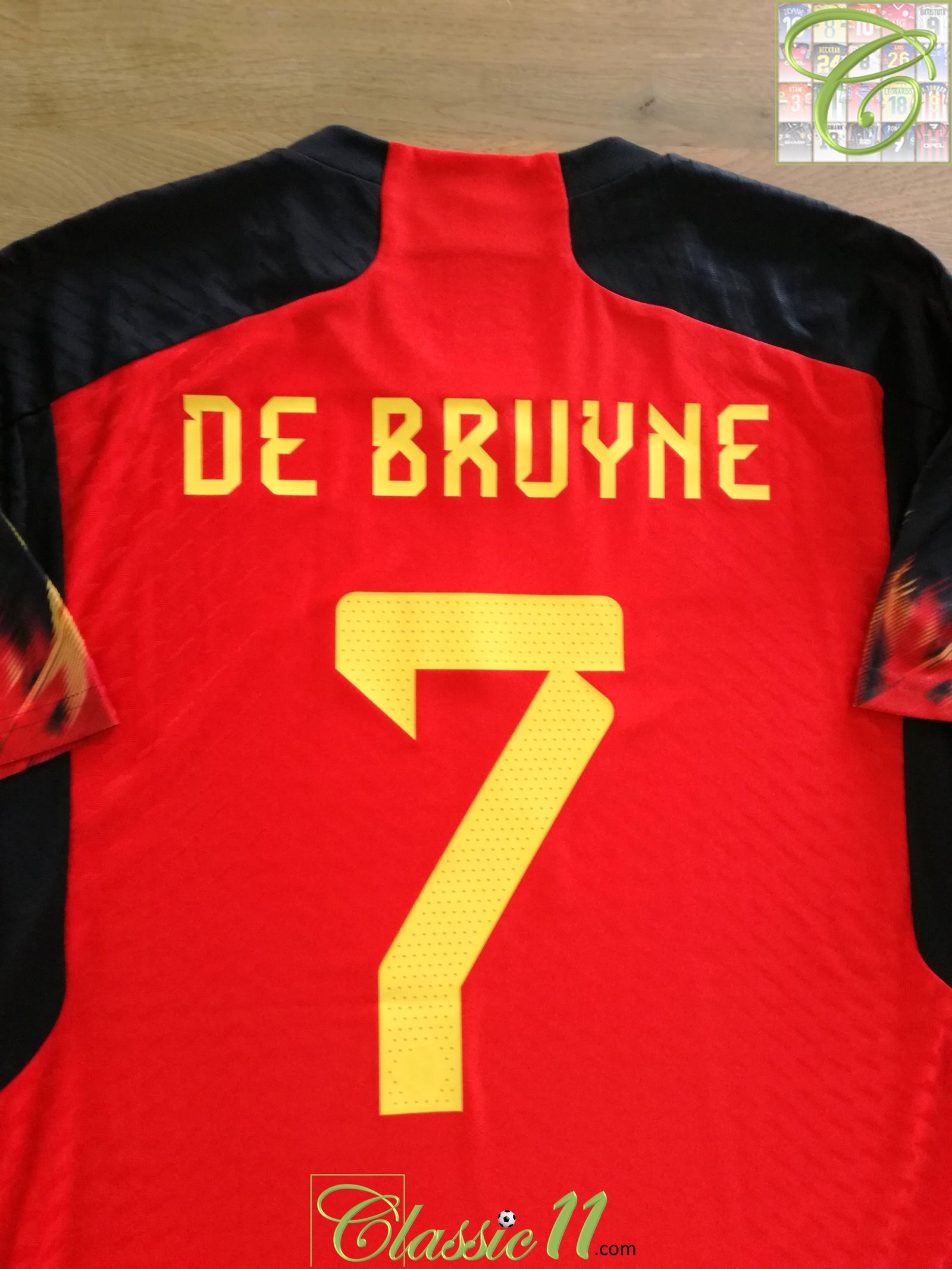 2022/23 Belgium Home Authentic Football Shirt De Bruyne #7