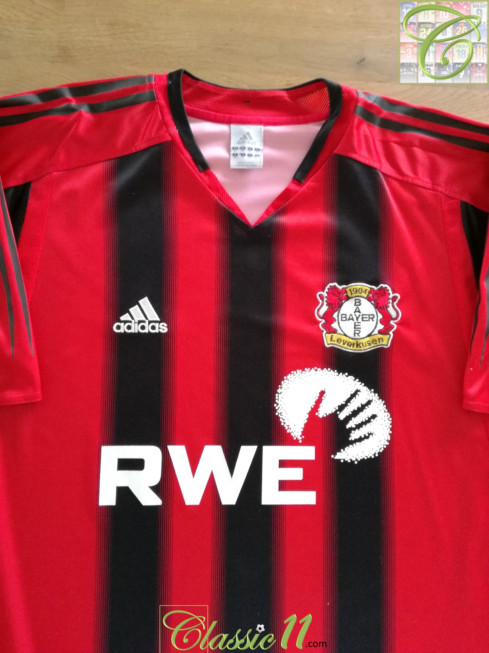 2004/05 Bayer Leverkusen Home Football Shirt