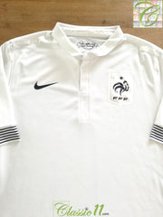 2012/13 France Away Player Issue Football Shirt