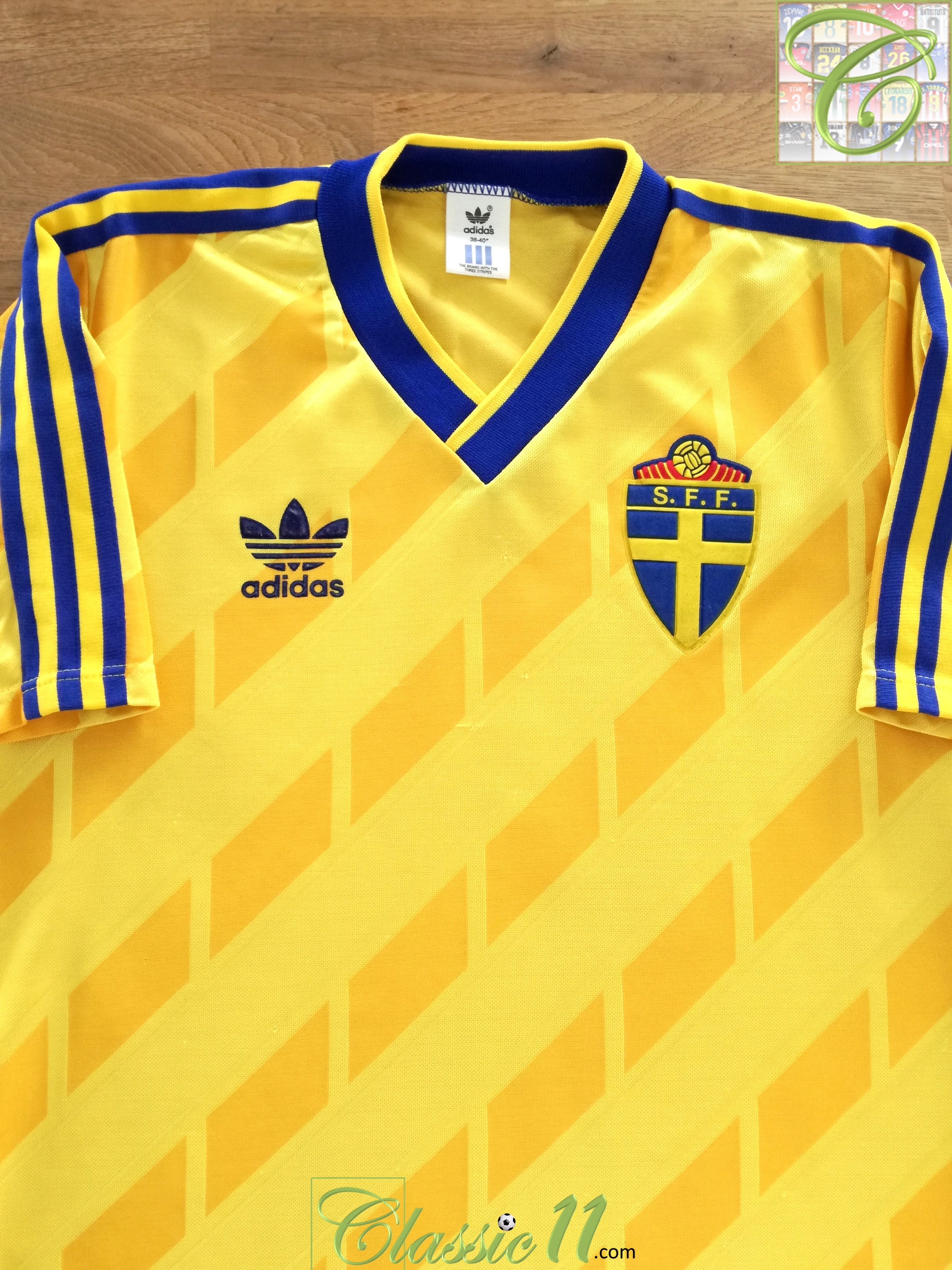 1988/89 Sweden Home Football Shirt