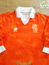 1991/92 Netherlands Home Player Issue Long Sleeve Football Shirt